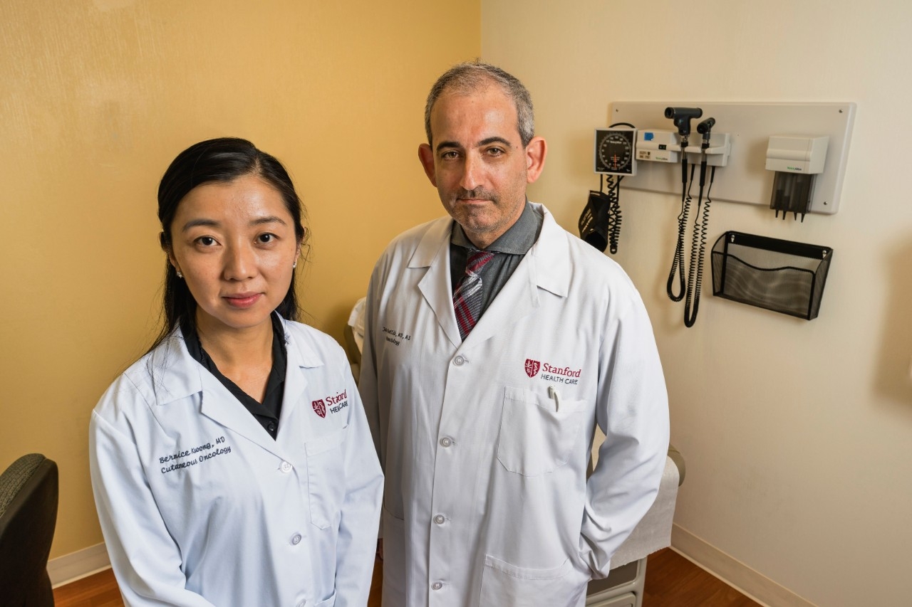 Dermatologist Bernice Wong, left, with physician Jason Gotlib. / Edward Caldwell photography