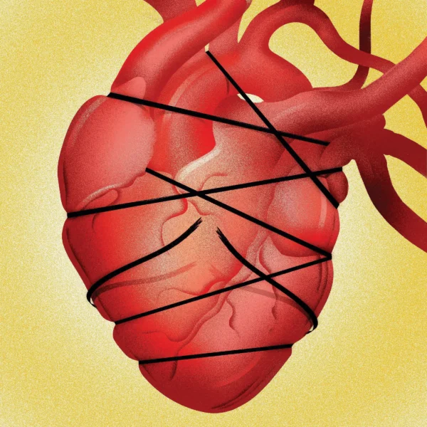 Illustration by Brian Stauffer for a story about an approved medication for treating cardiomyopathy