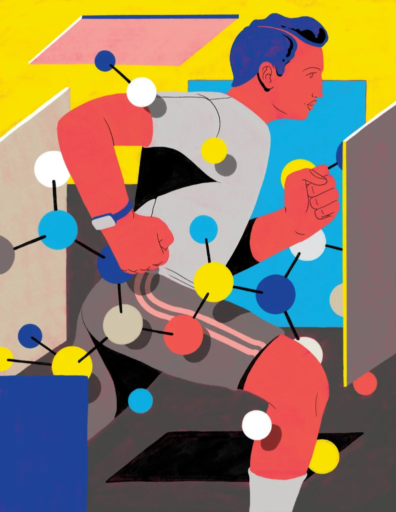 Illustration of a man running