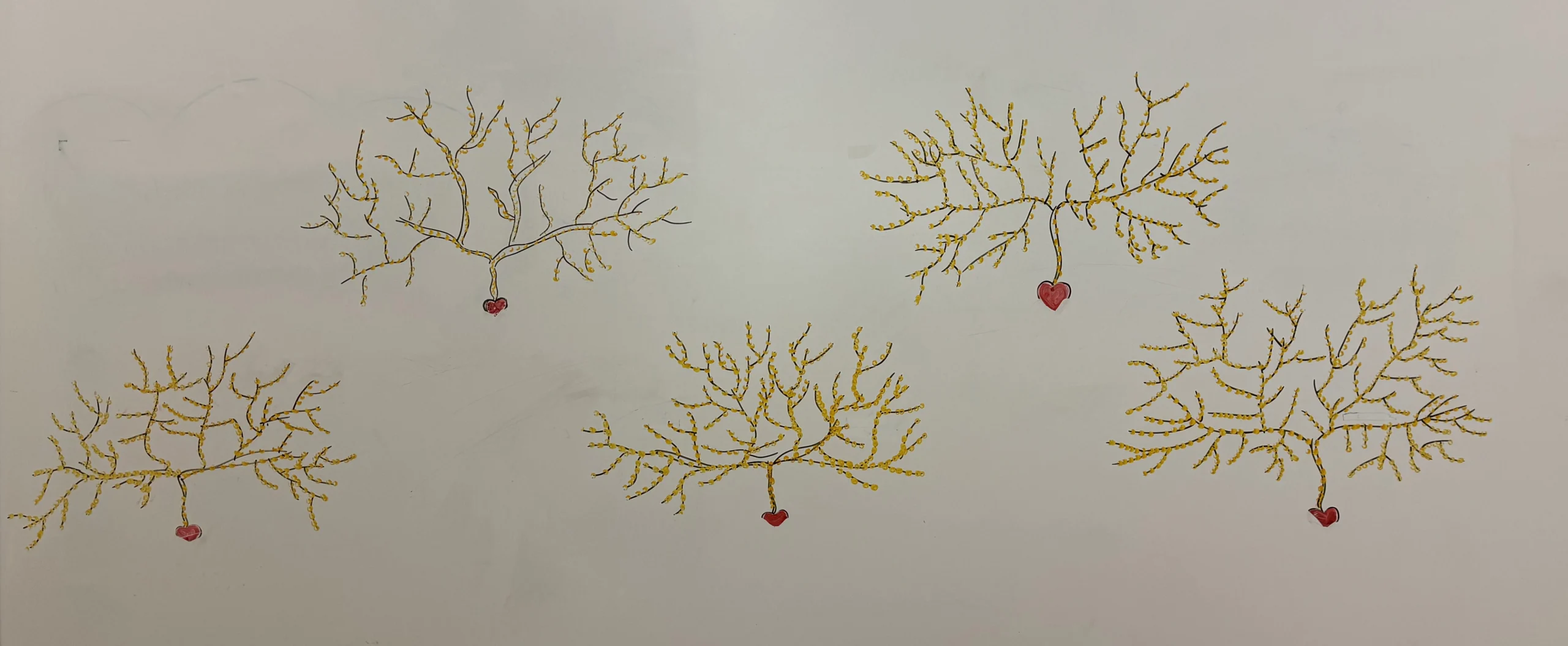 Purkinje cells drawn by Negar Asadian as a gift to Jennifer Raymond for her birthday.