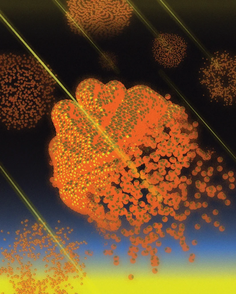 Illustration of more precise radiation targeting. 

Inventions are on the horizon to destroy cancer with more precision