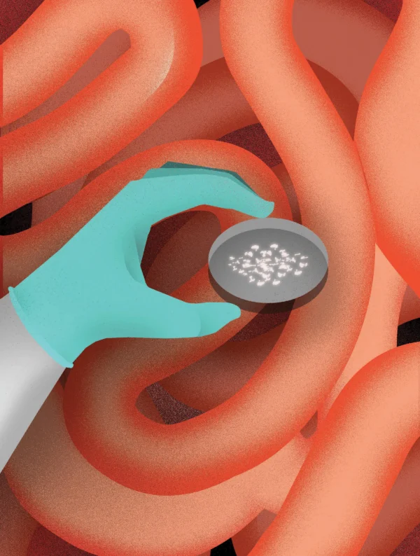 An Illustration of gluten for a story about celiac disease.