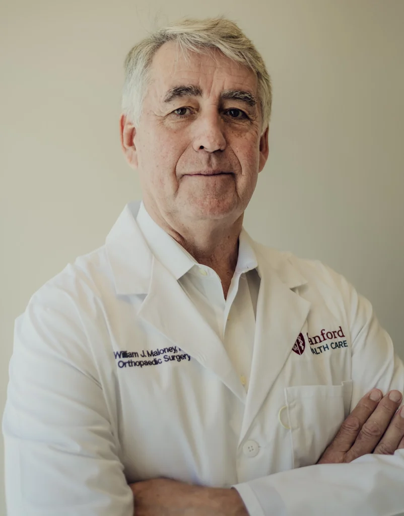 Portrait of William Maloney, MD, the Boswell Chair of orthopaedics.