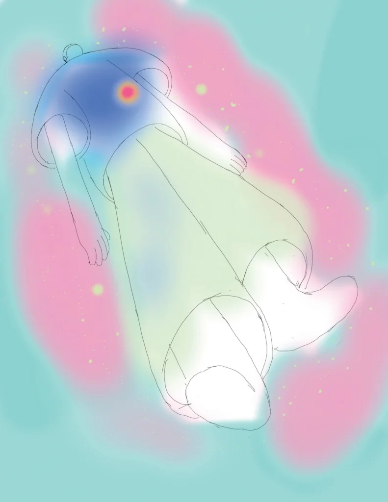 Illustration of someone having an X-ray